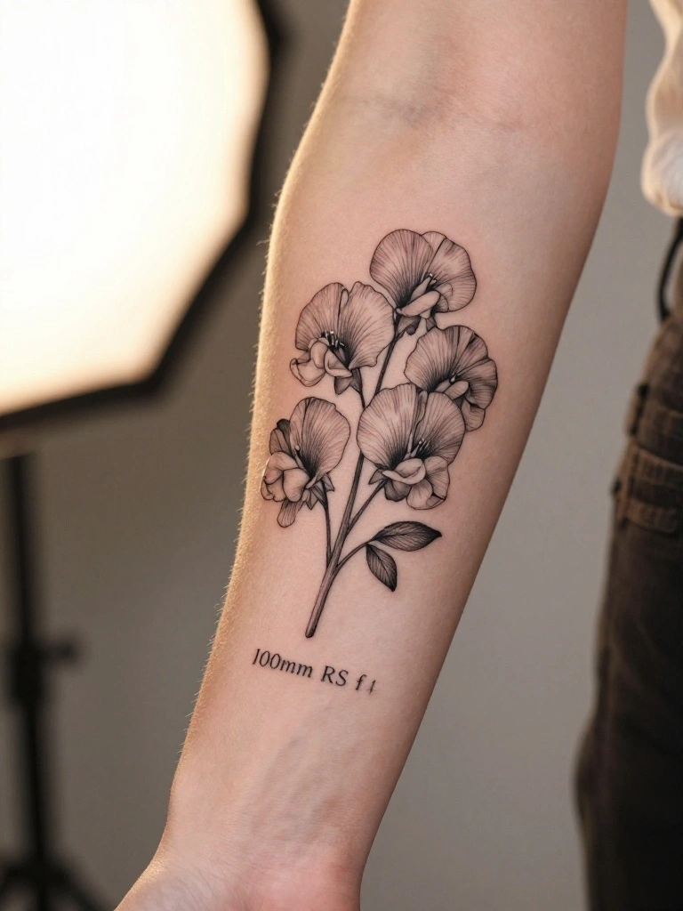 Combining Birth Flowers With Names Dates and Meaningful Script Elements