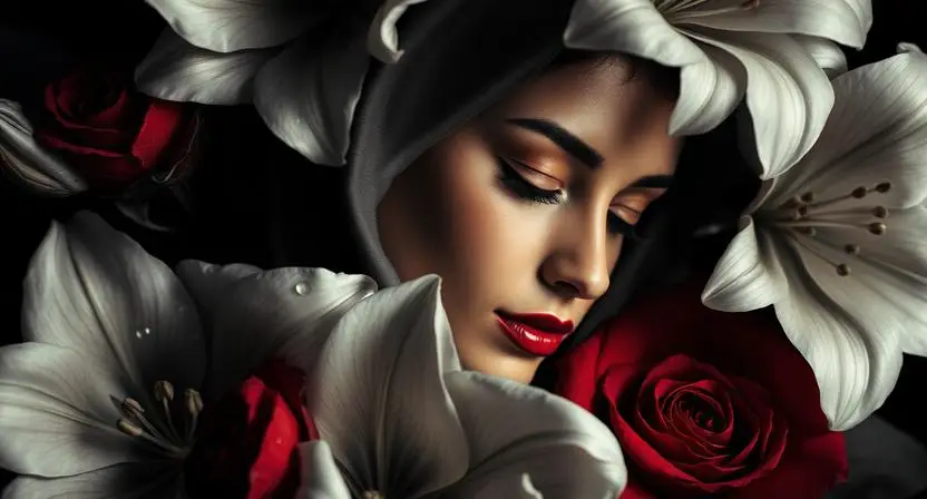 Roses Lilies and Sacred Flora: The Botanical Language of Mary Tattoo Design