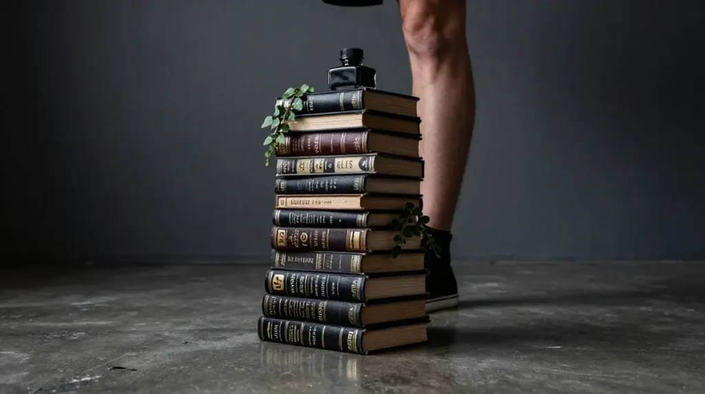 Stack of Books Tattoos and the Stories Each Layer Tells the World