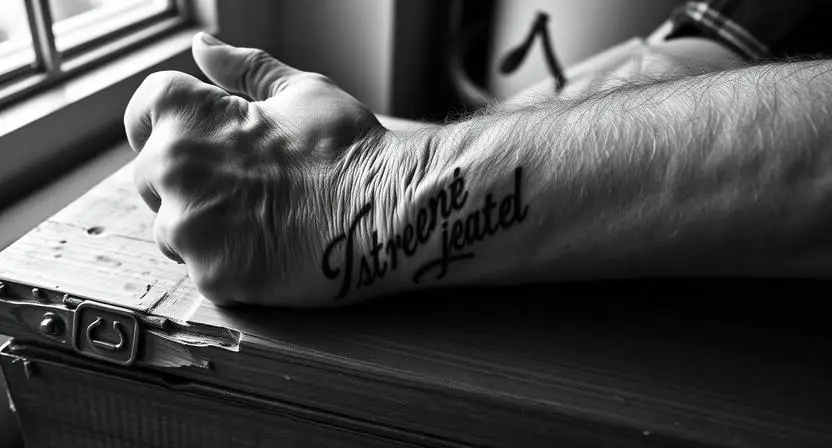 Bible Verse Tattoo Ideas for Men in Black and Grey That Age Like Iron