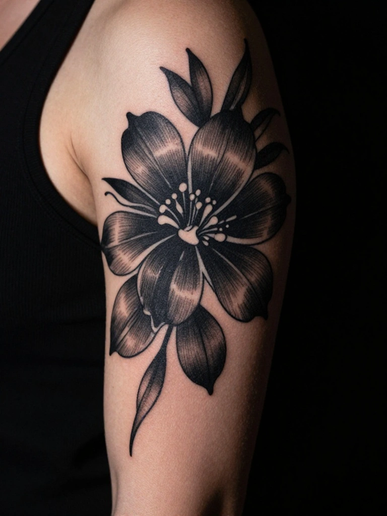 Blackwork Botanical Techniques That Transform Sweet Pea Into Dark Art