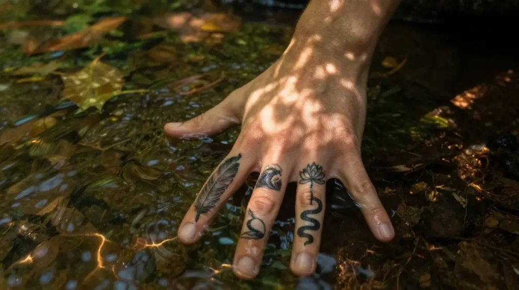 Finger Tattoo Ideas Drawn From Nature That Age Into Something Even Better