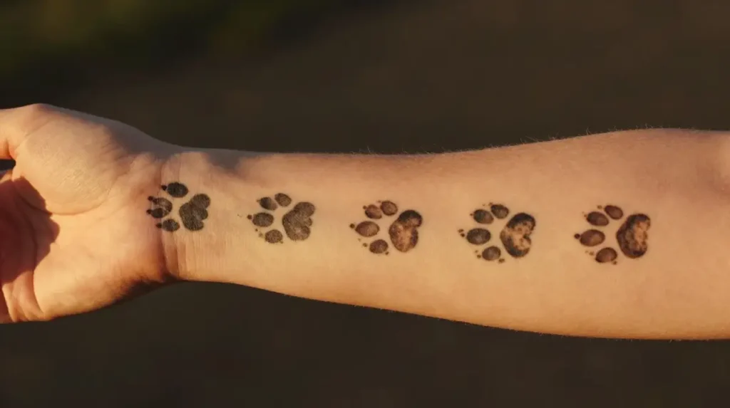 Multiple Paw Prints — Honoring Every Beloved Animal in One Unified Design