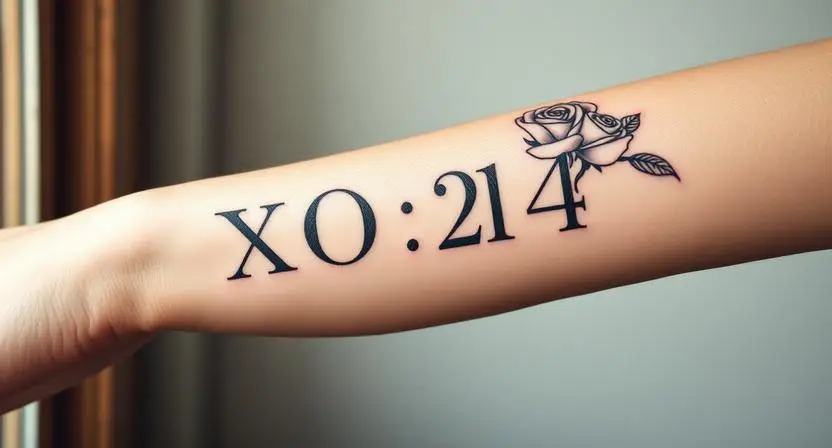 Pairing Roman Numerals With Floral Elements That Soften Without Weakening