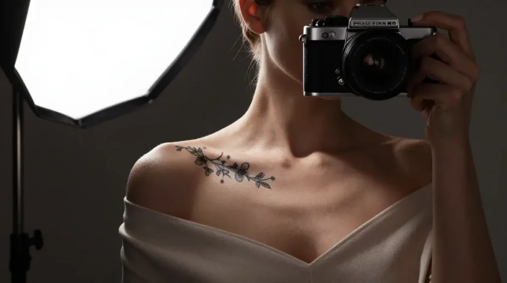 Collarbone Floral Designs That Frame Presence Like Living Jewelry on Skin