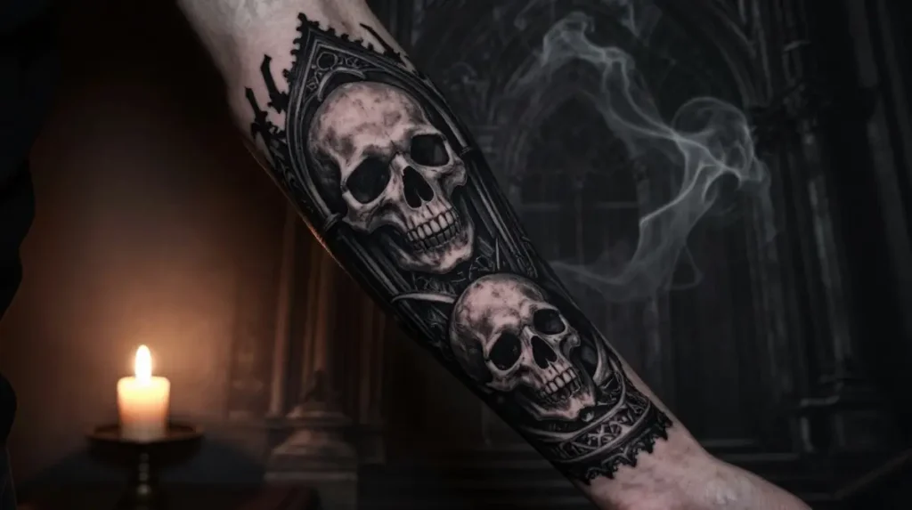 Dark Arts and Horror Sleeve Tattoos for Men Who Embrace the Shadow Side