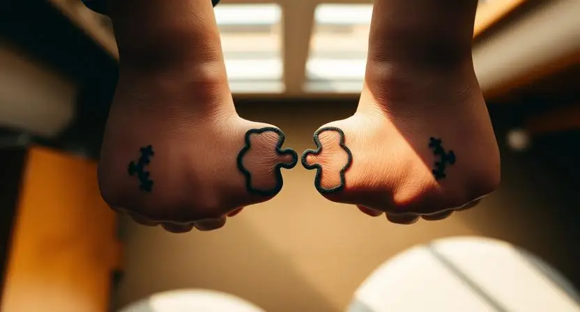 Puzzle Piece Designs That Show How Two Different People Create One Complete Picture