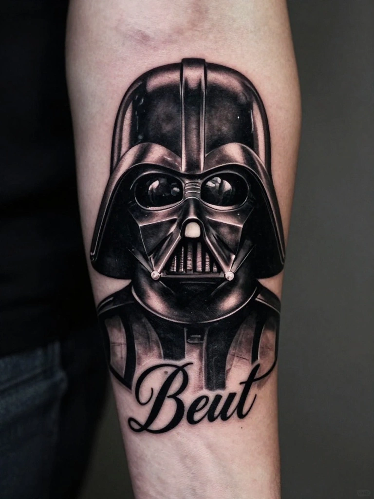 Quote Tattoos That Pair Vader's Most Chilling Lines With His Iconic Image