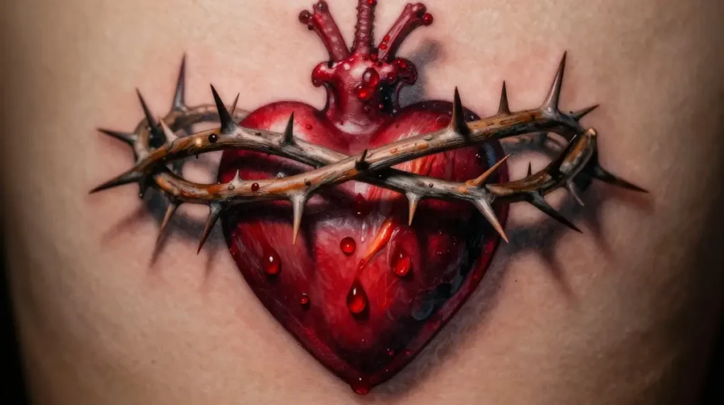 The Crown of Thorns Element and What It Adds to Any Sacred Heart Design
