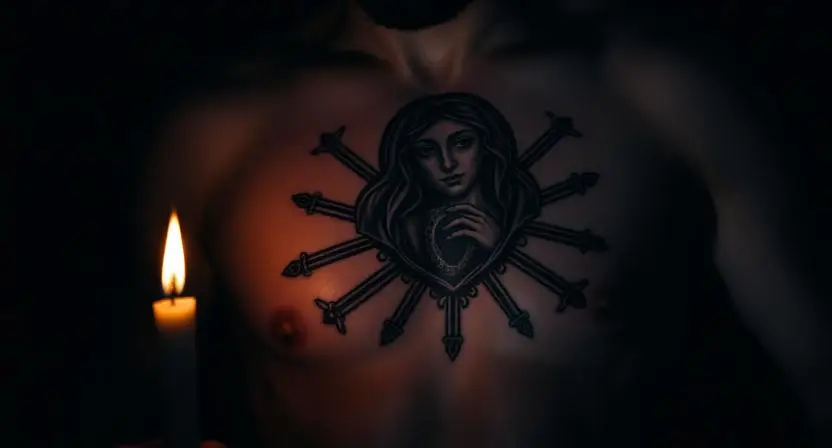 The Tear Drop the Sword and the Sorrow: Our Lady of Sorrows Tattoo Meaning