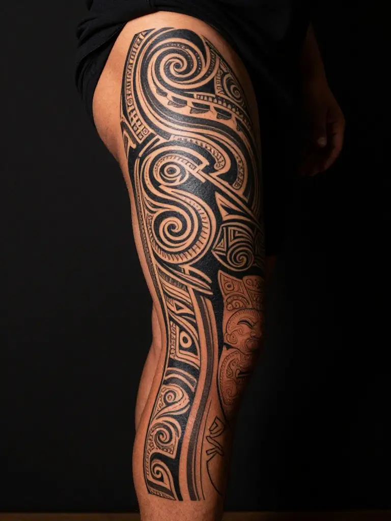 Tribal and Cultural Heritage Thigh Designs That Reclaim an Ancient Vocabulary
