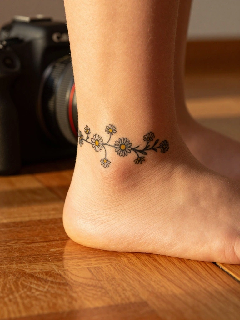 Daisy Chain Tattoos and the Nostalgic Emotion They Carry on Skin
