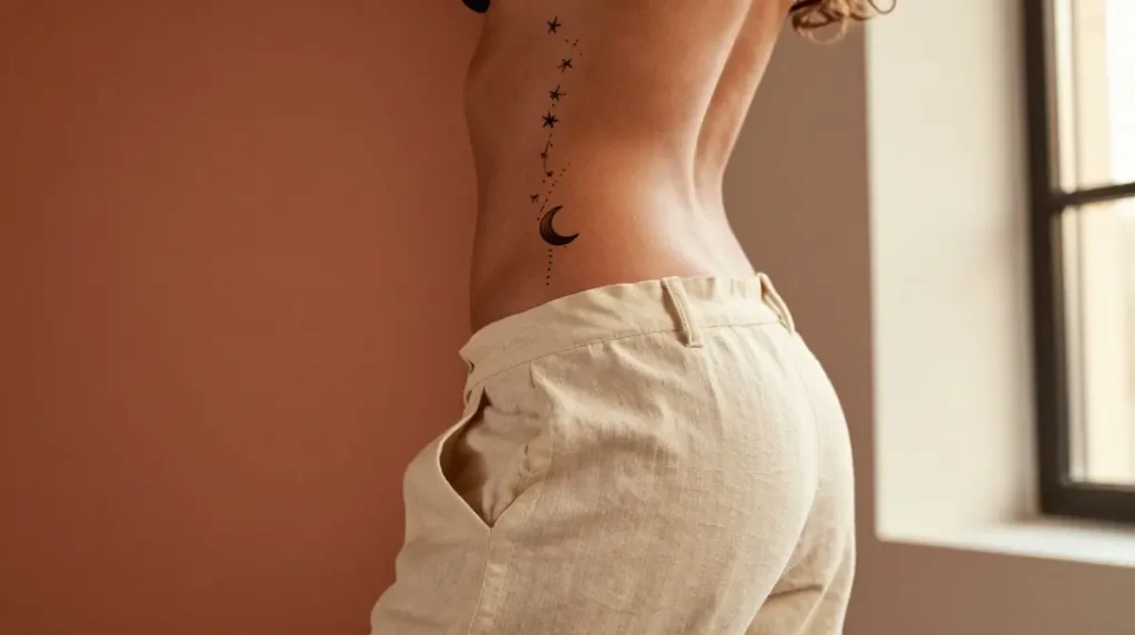 How Hip Bone Placement Gives Small Tattoos a Sensual and Flowing Dimension