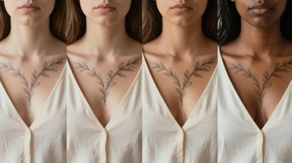 How Skin Tone Influences the Way a Chest Tattoo Reads in Any Lighting