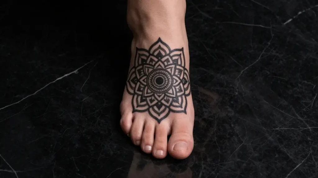 Mandala and Sacred Geometry Designs That Wrap the Foot Beautifully