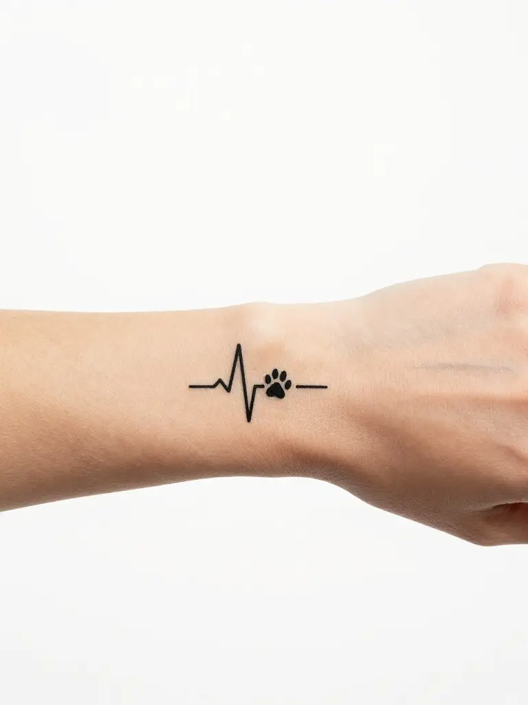 Minimalist Dog Remembrance Tattoos That Hold a World in Simple Lines