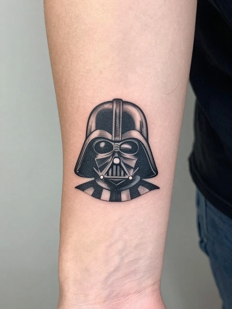 Small Darth Vader Tattoo Ideas for Fans Who Want Subtle Dark Side Energy