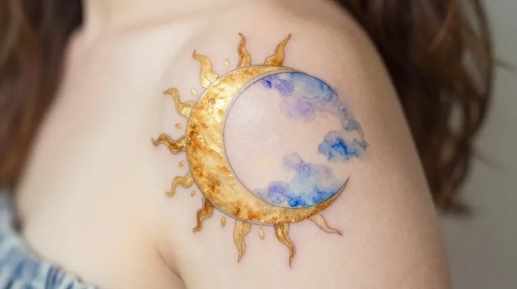 13. Watercolor Sibling Tattoos That Capture the Childhood Color Nobody Else Remembers