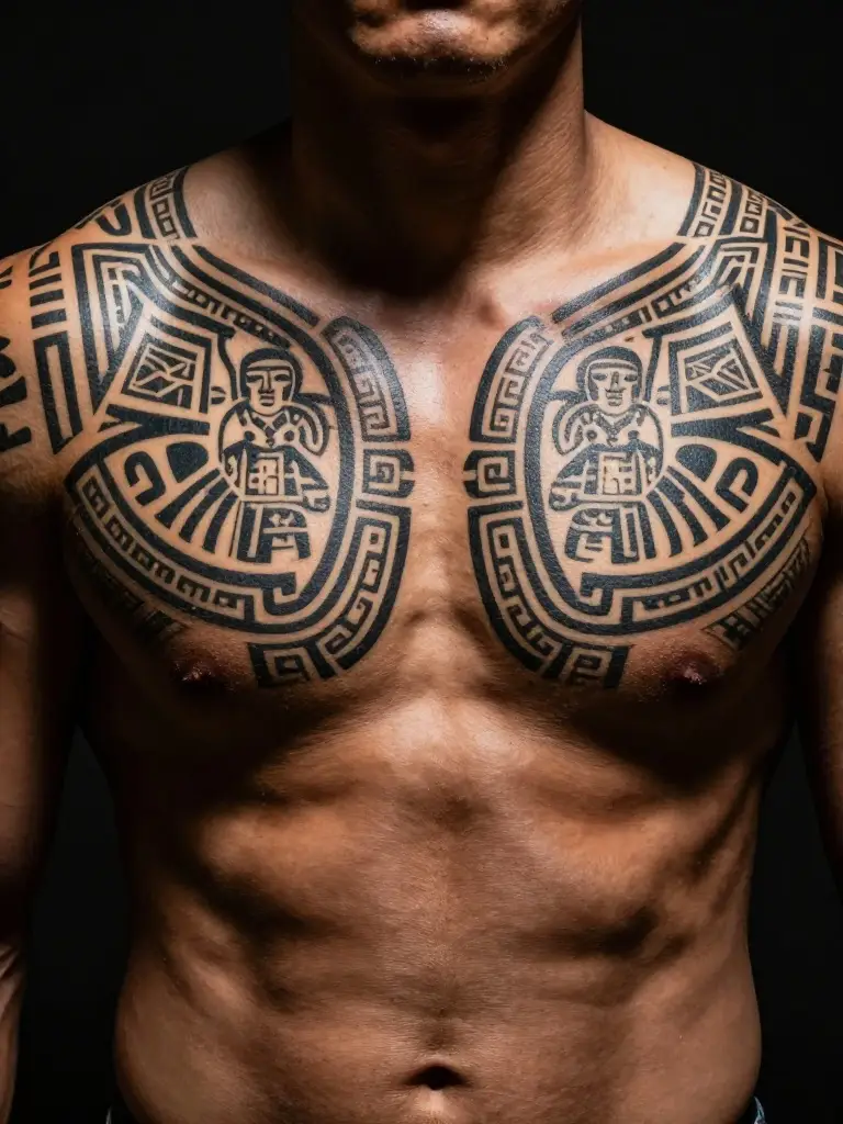 Chest and Sternum Tribal Compositions That Sit Closest to the Human Heart