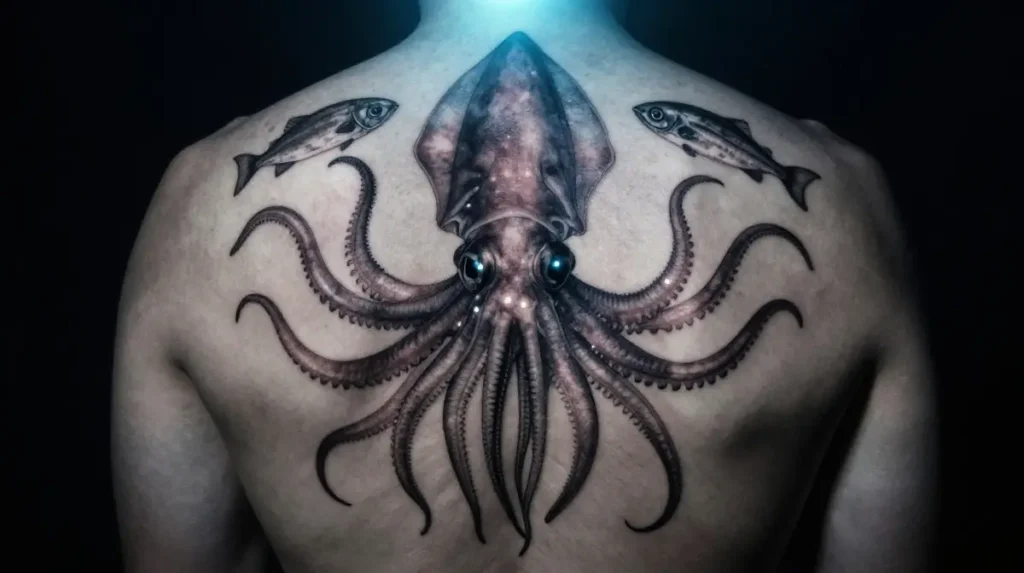 Deep Sea Creature Tattoos From the Darkest Pressures Humans Cannot Reach