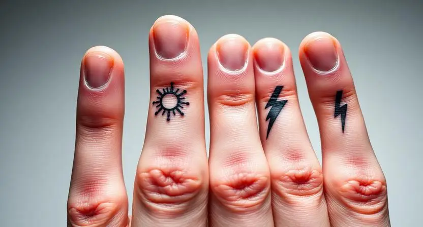 Finger Tattoos That Work as Individual Statements and as a Unified System