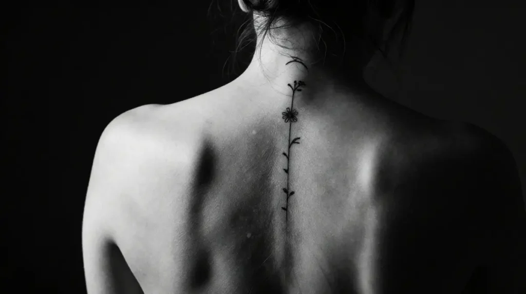 Spine and Sternum Placements Where Tiny Flowers Become an Architecture of Beauty
