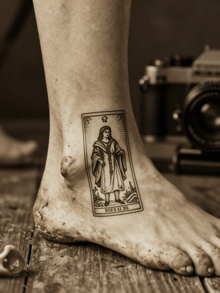 The Audacious Statement of Etching Tarot Card Lore onto Ankle Bones
