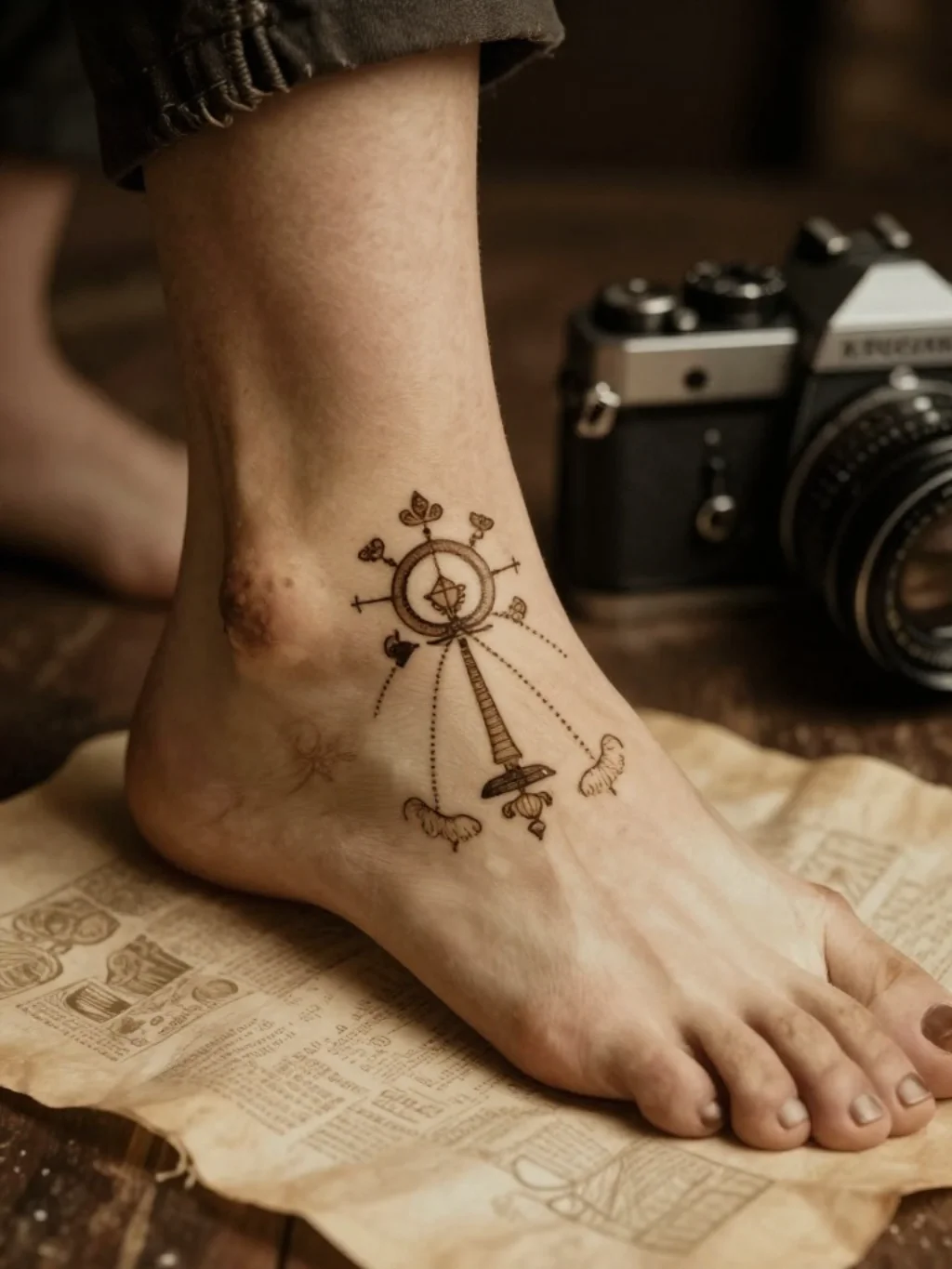 The Audacious Statement of Etching Cursed Branding Lore onto Ankle Bones