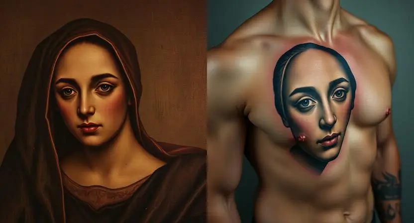 The Photorealism Technique That Makes Virgin Mary Tattoos Look Breathtakingly Alive