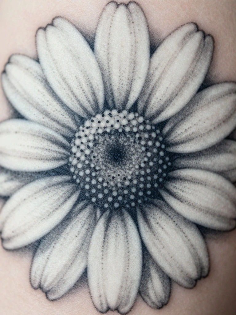 Dotwork and Etching Styles That Give Birth Flower Tattoos a Fine Art Quality