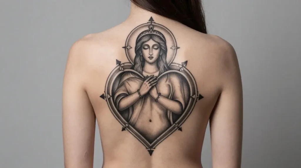 Sacred Heart Tattoo Ideas for Women That Balance Femininity and Strength