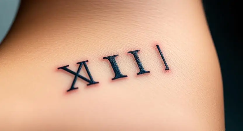 Fine Line Roman Numeral Tattoos at the Edge of What Ink Can Whisper