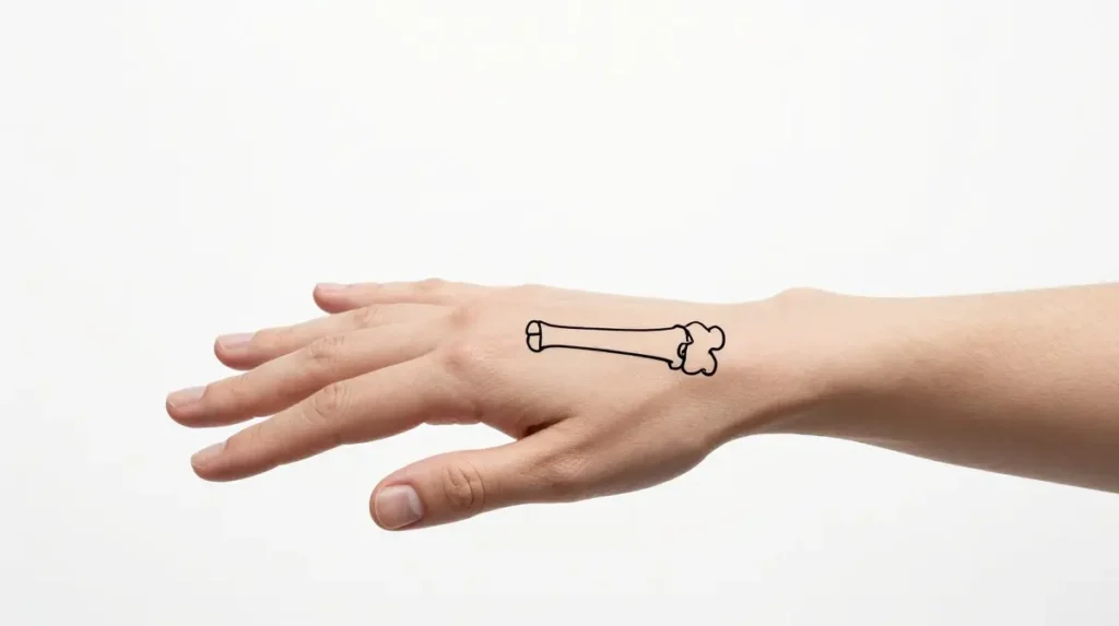 Minimalist Bone Hand Tattoos That Say Everything With Almost Nothing