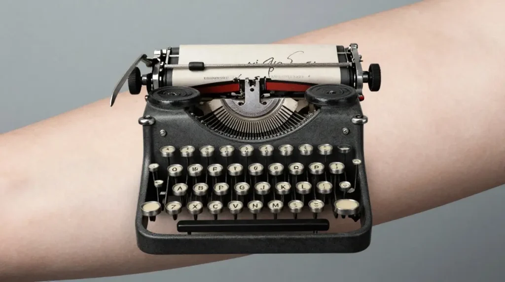 Typewriter Tattoos That Honor the Craft Behind Every Word Ever Written
