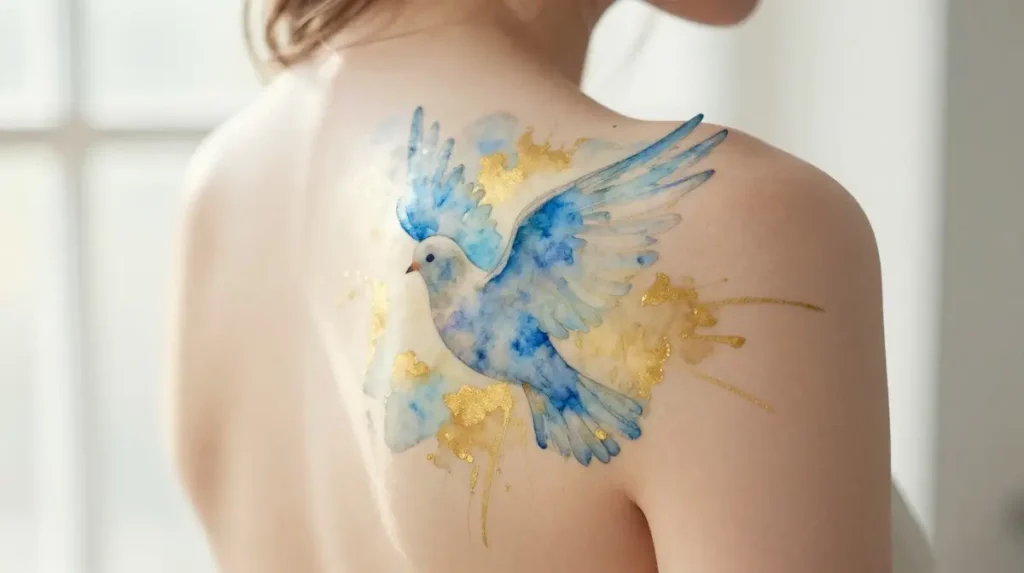 Watercolor Faith — When Sacred Meets Painterly in Breathtaking Ink Form