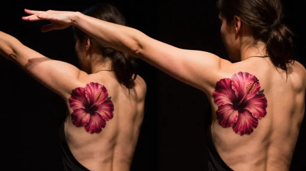 Shoulder Blade Floral Tattoos That Bloom When You Move