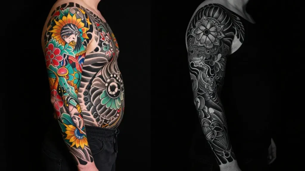 Color Versus Blackwork — The Decision Every Sleeve Collector Must Make