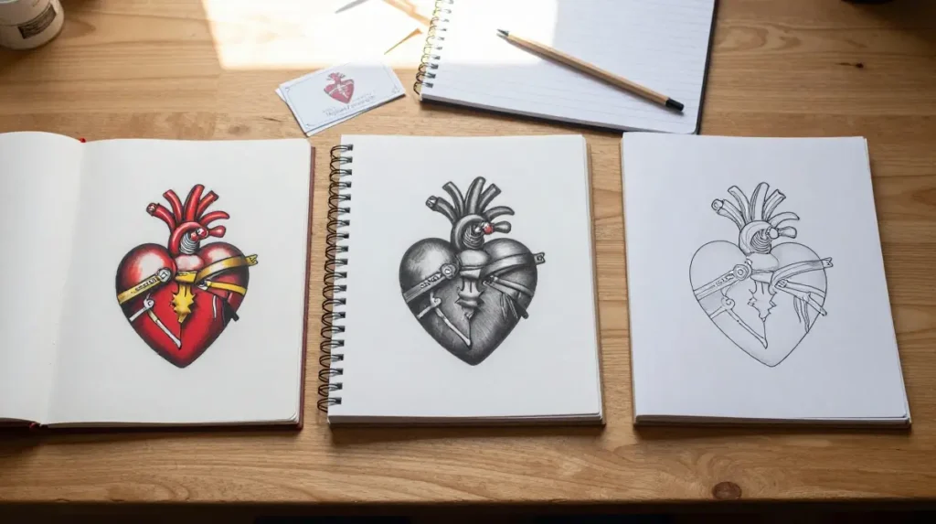 Placement Guide for Sacred Heart Tattoos From Wrist to Full Back Pieces