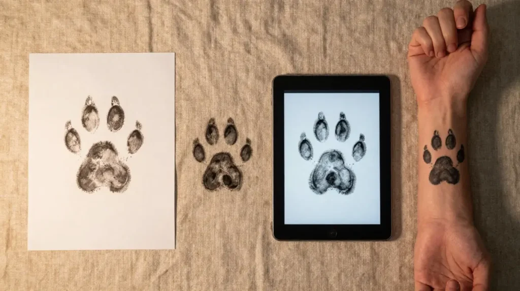 Actual Paw Transfer Magic — Getting Your Pet's Real Print Into Ink Forever