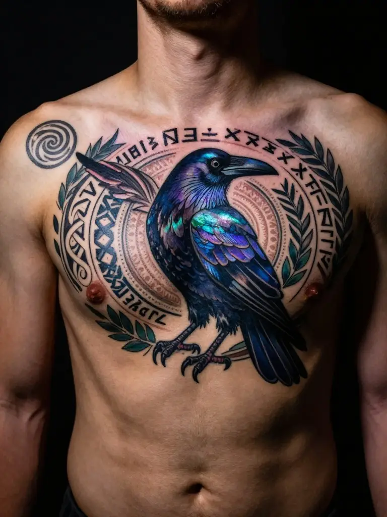 Raven Tattoos and the Mythological Weight No Other Bird Design Can Match