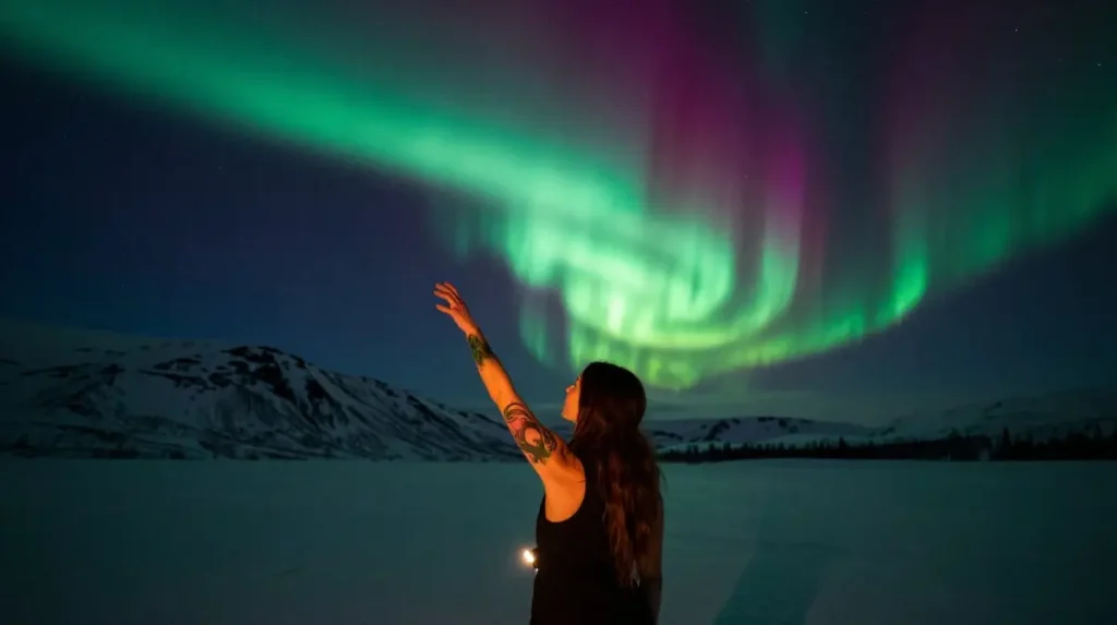 Aurora Borealis Mountain Tattoos That Freeze the Most Unrepeatable Night on Skin