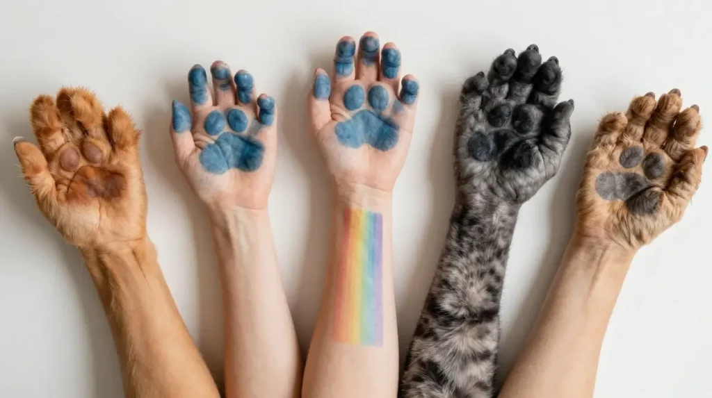 Ink Colors and Palettes That Make Paw Print Tattoos Visually Extraordinary