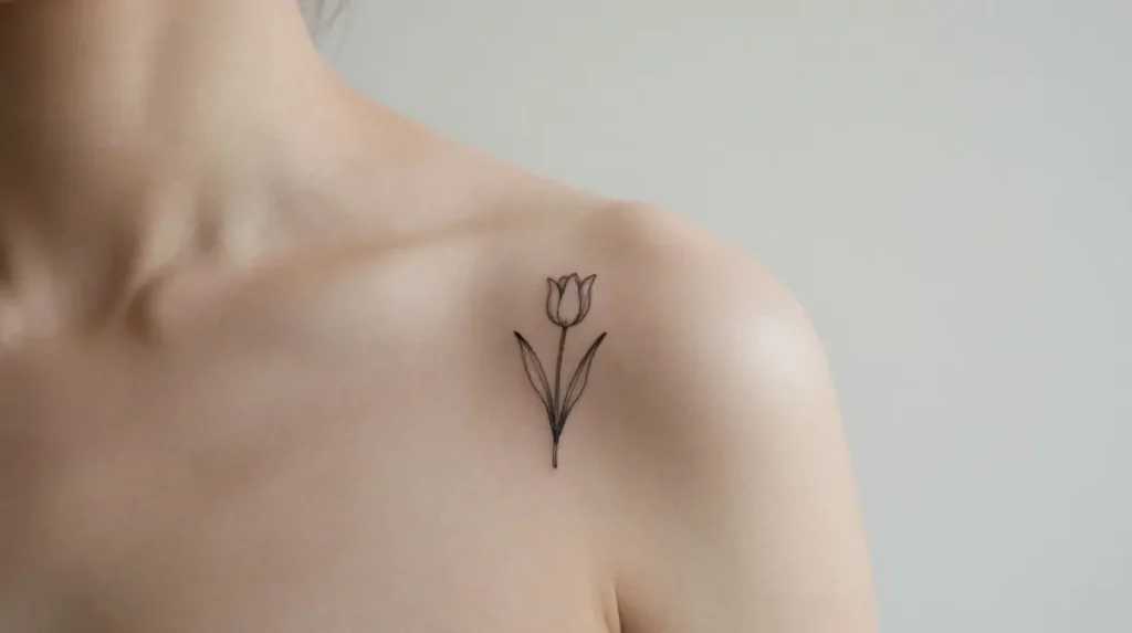 Micro and Minimalist Floral Shoulder Ink With Maximum Quiet Impact
