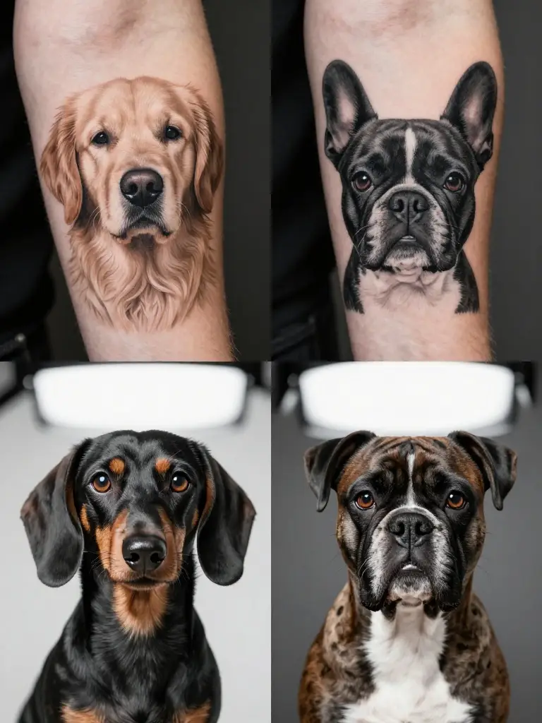 Matching Dog Memorial Tattoos — Shared Grief Worn as Shared Love