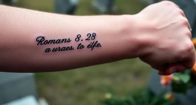 Memorial Scripture Tattoos That Carry a Name a Loss and a Promise Forward