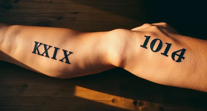 Roman Numeral Tattoos That Age Into Something More Beautiful Over Time