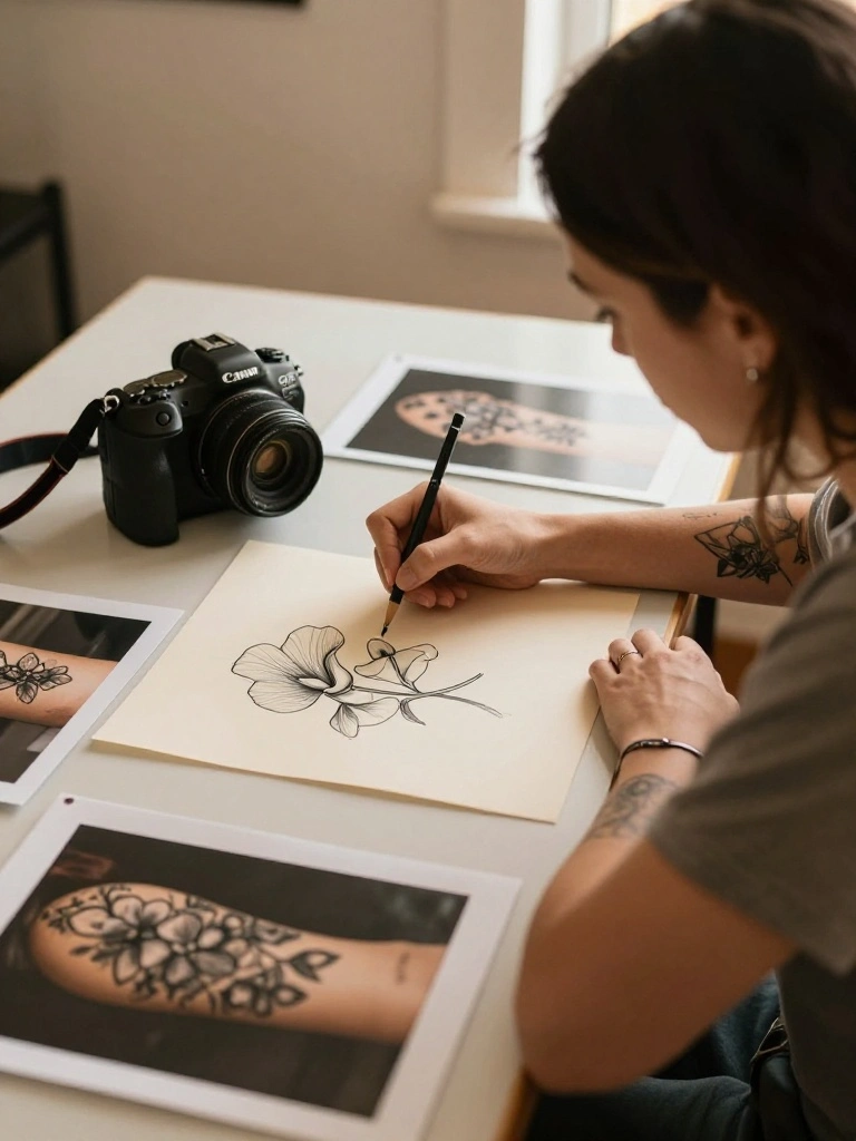 Choosing the Right April Birth Flower Tattoo Artist for Your Specific Vision