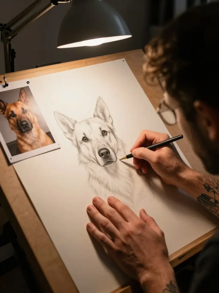 Choosing the Right Artist for a Dog Portrait That Does Justice to Them