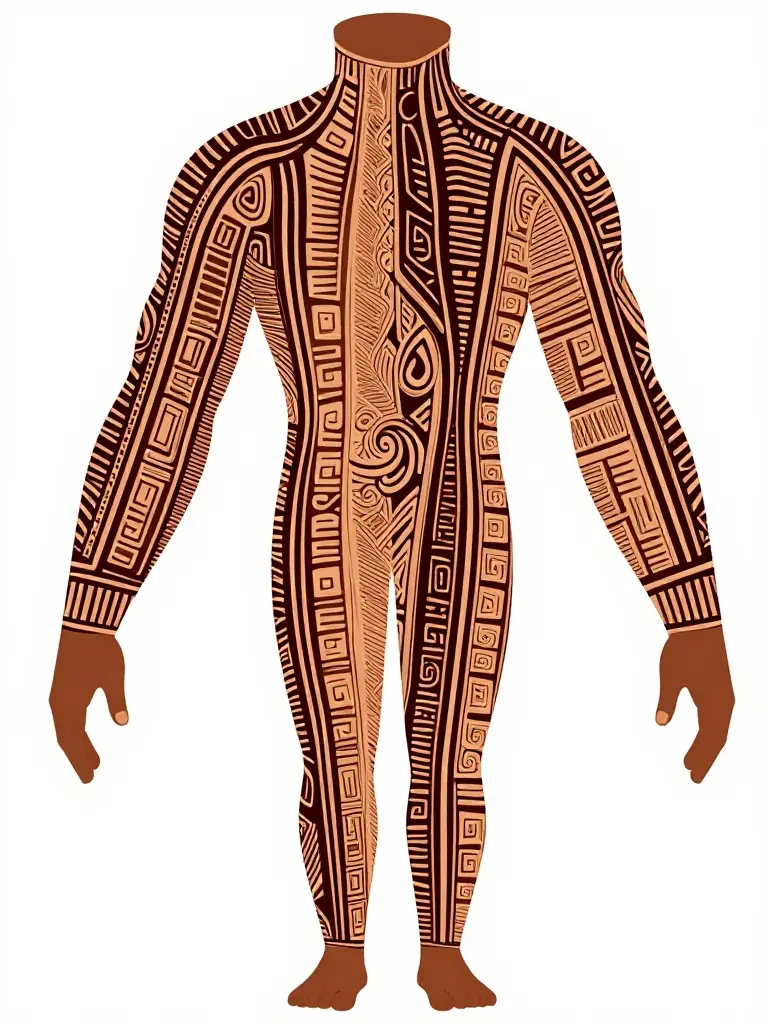 Polynesian Patterns That Map an Entire Life Story Across the Body