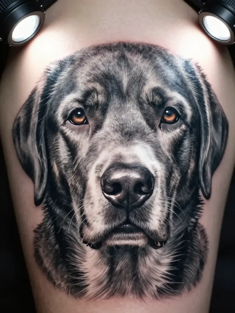 Portrait Realism — When Your Dog's Face Lives on Your Skin Forever